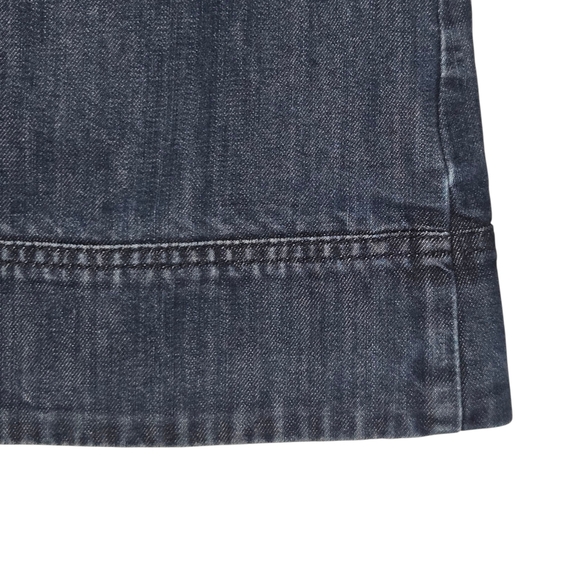 Boden Womens Dark Wash Patch Pocket Zip Denim Jean Skirt Size 8 - Picture 5 of 8